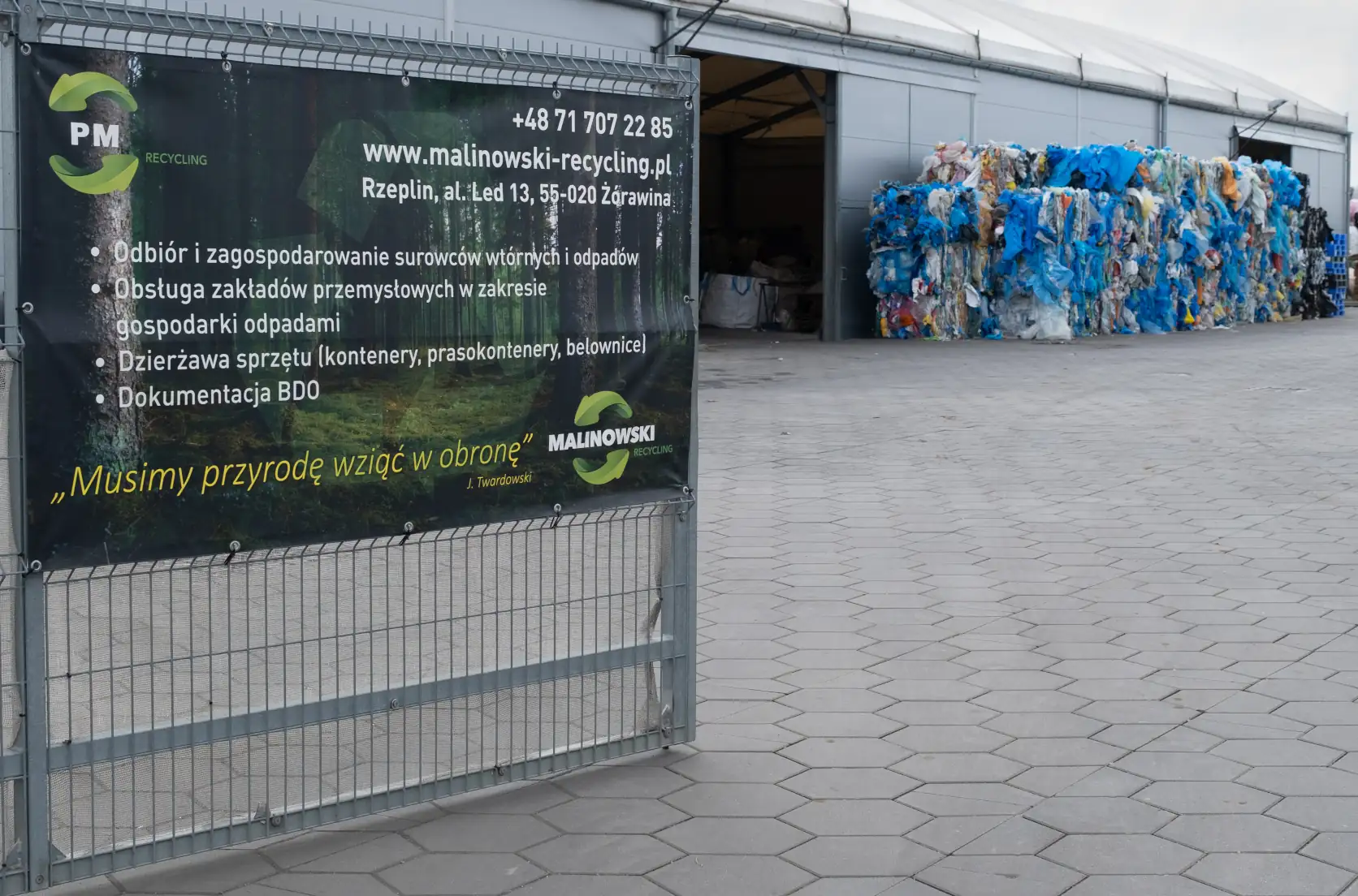 Brama wjazdowa PM Recycling